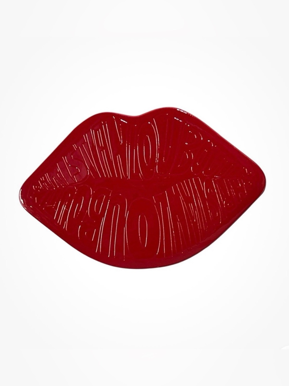 Christian Louboutin Compact Pocket Red Lip Shape Mirror NIP